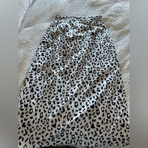 Black and White Polkadot Skirt